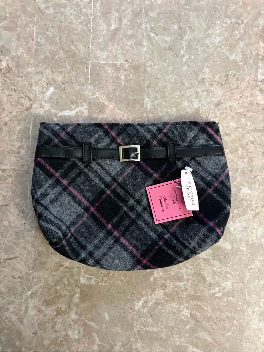 NWT victoria’s secret plaid pouch